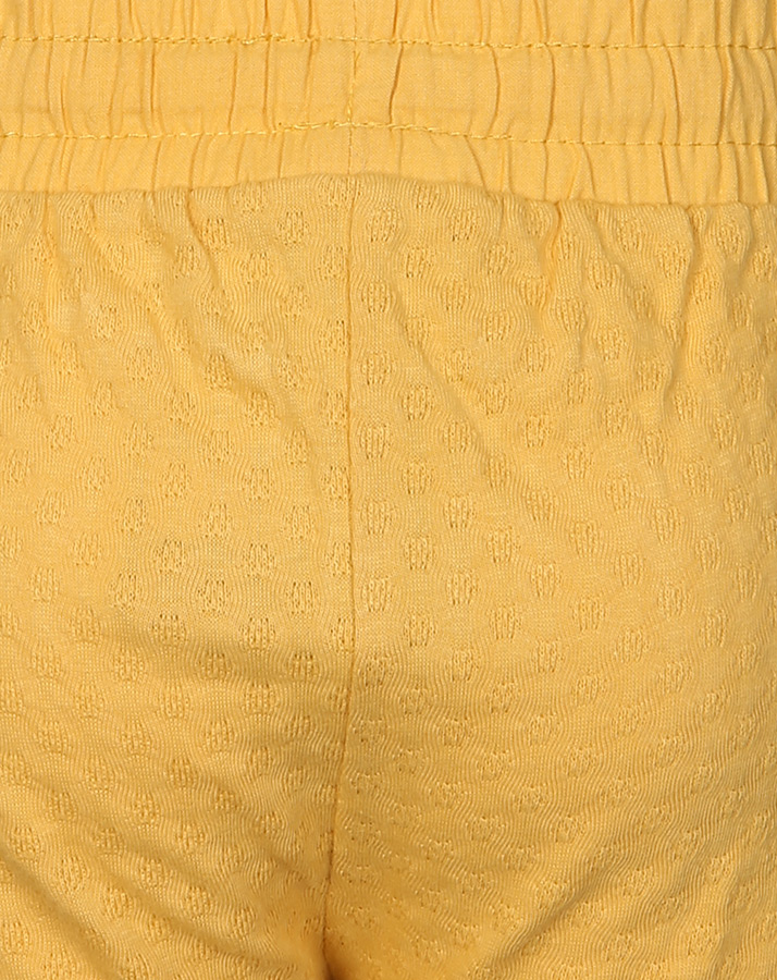 Shorts BEAUTY mit Spitze in gelb