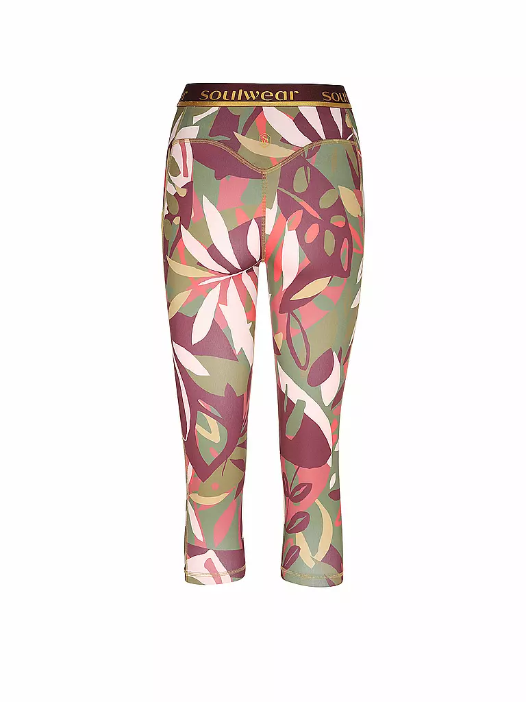 MEY Sport Leggings 3/4 dunkelgrün