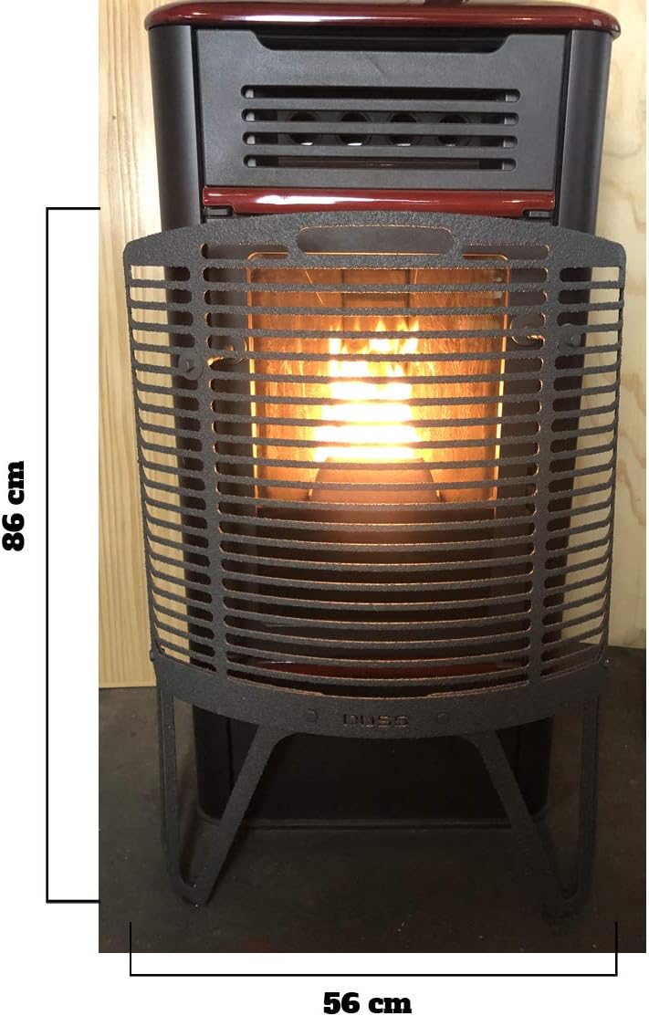 DUSS® XL Pelletofen und Brennholz Kaminöfen schutzgitter. kinderschutz vor Verbrennungen Sicherheit für Kinder, Babys und Haustiere. Höhe 86 cm Breite 56 cm Tiefe 10 cm. Einfache Montage. Anti-Hitze
