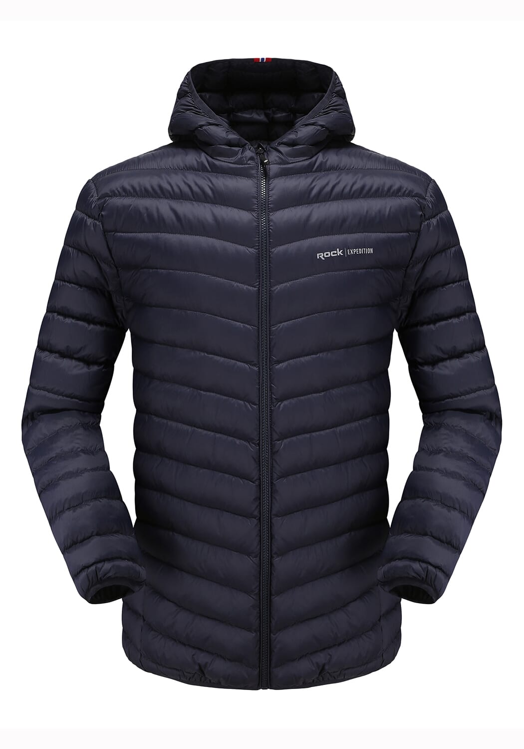 Dunjakke m/hette, mørk blå - unisex - Viking Of Norway