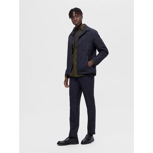Selected Homme Slimowen-Flannel Skjorte, Forest Night, M