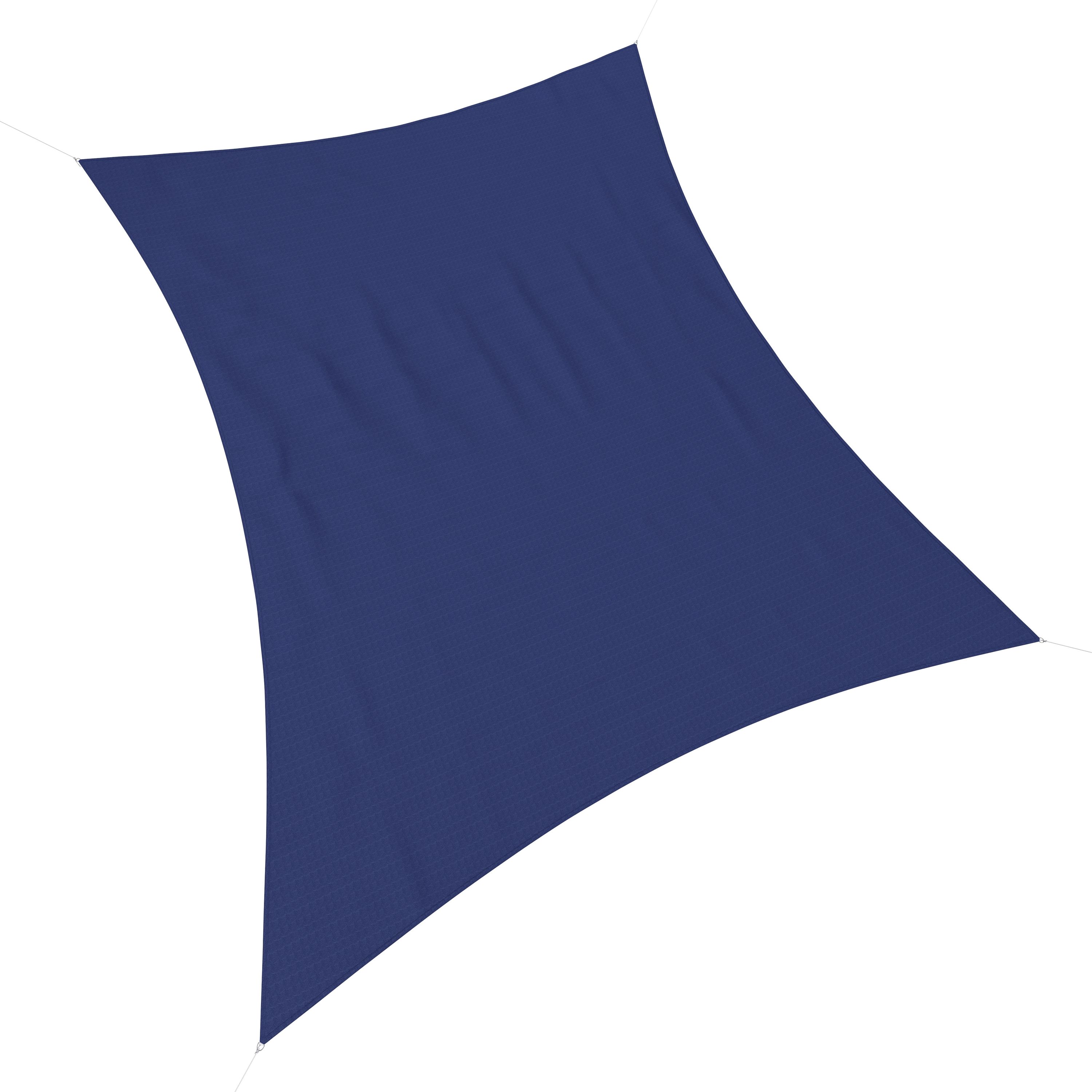 Sonnensegel 3 x 2 m blau