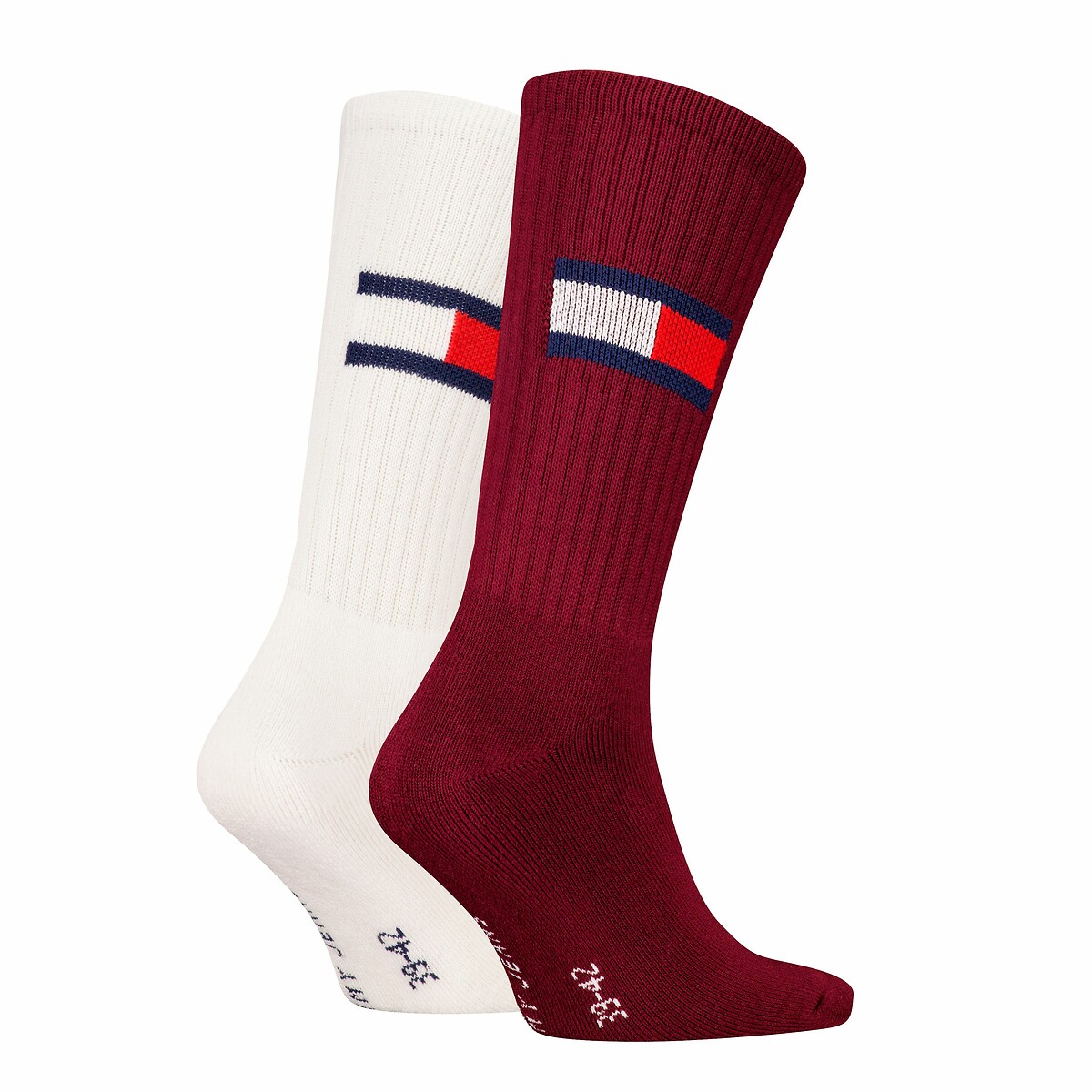 TOMMY HILFIGER<br>Conjunto de 2 pares de meias com logotipo da bandeira