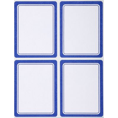 Apli Agipa - 32 Étiquettes scolaires cadre bleu - 38 x 50 mm - réf 111961
