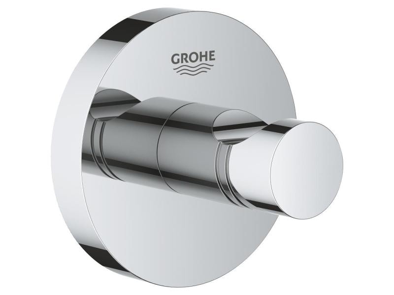 GROHE Bademantelhaken Essentials Chrom Schlichter Haken für das Badezimmer