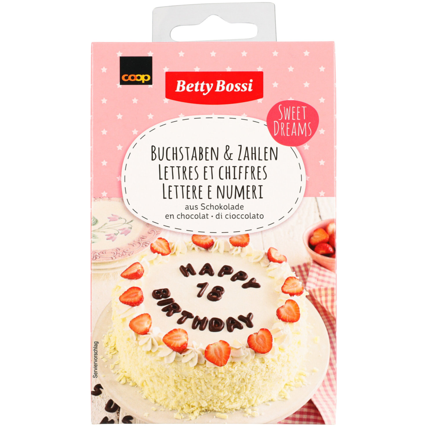 Betty Bossi Schokoladen-Dekor Buchstaben & Zahlen