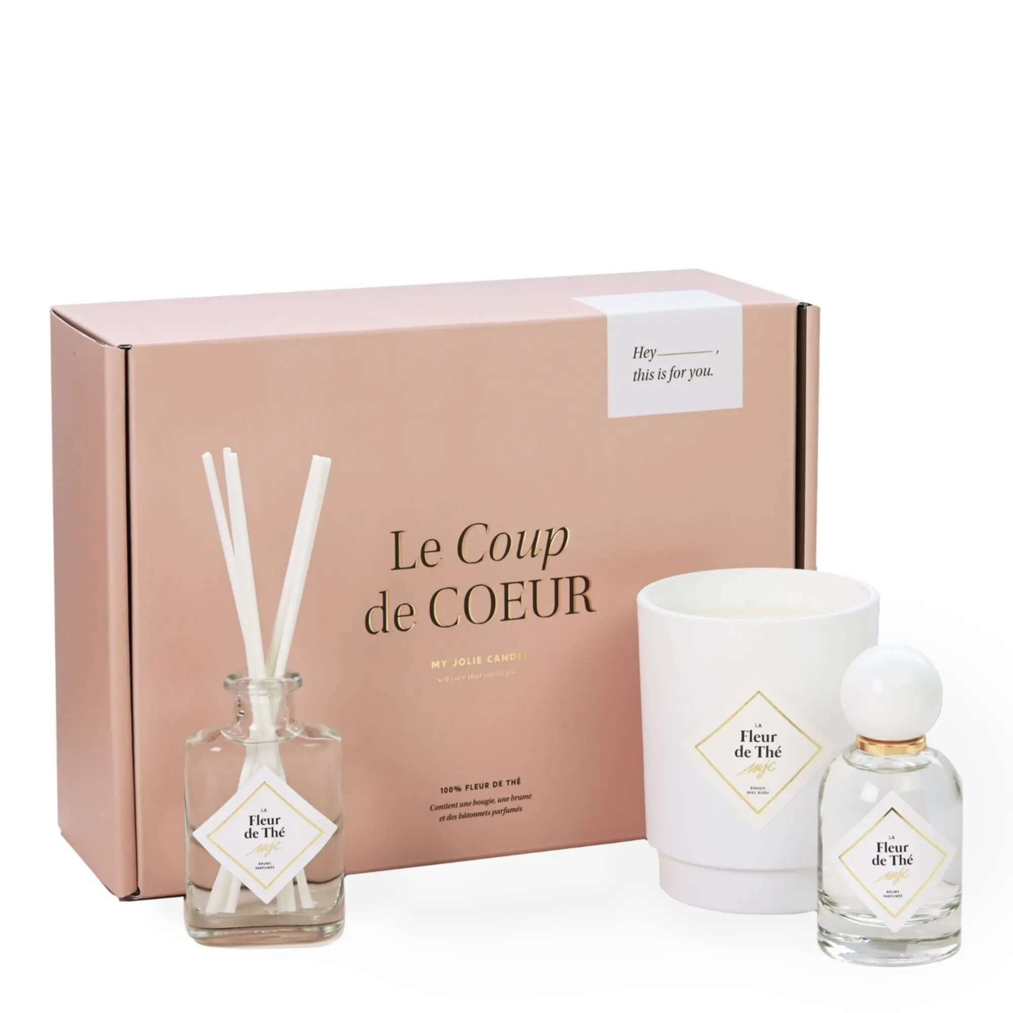 My Jolie Candle - Coffret Coup de Cœur Bougie Parfumée & Batonnets- Bougie