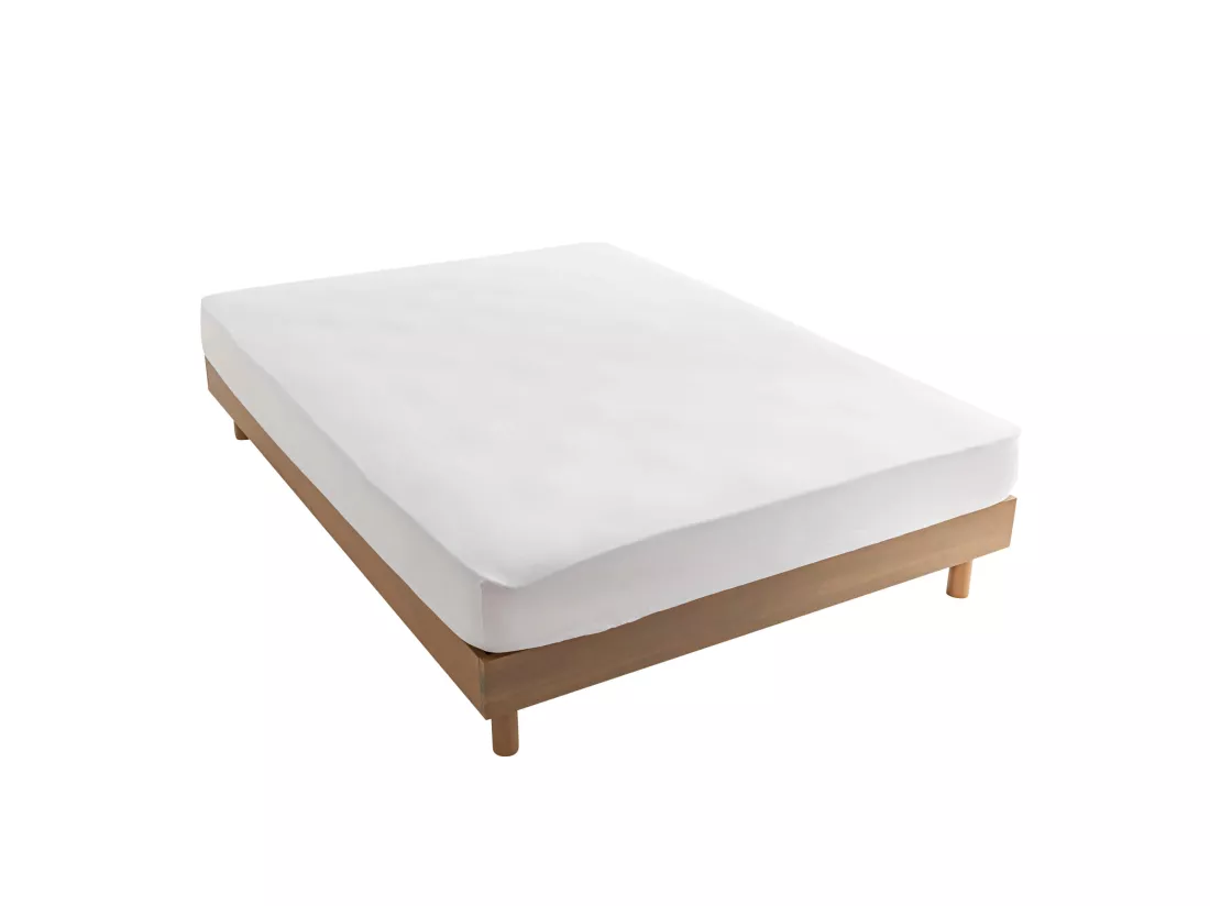 Sommier kit en bois massif taupe 160x200