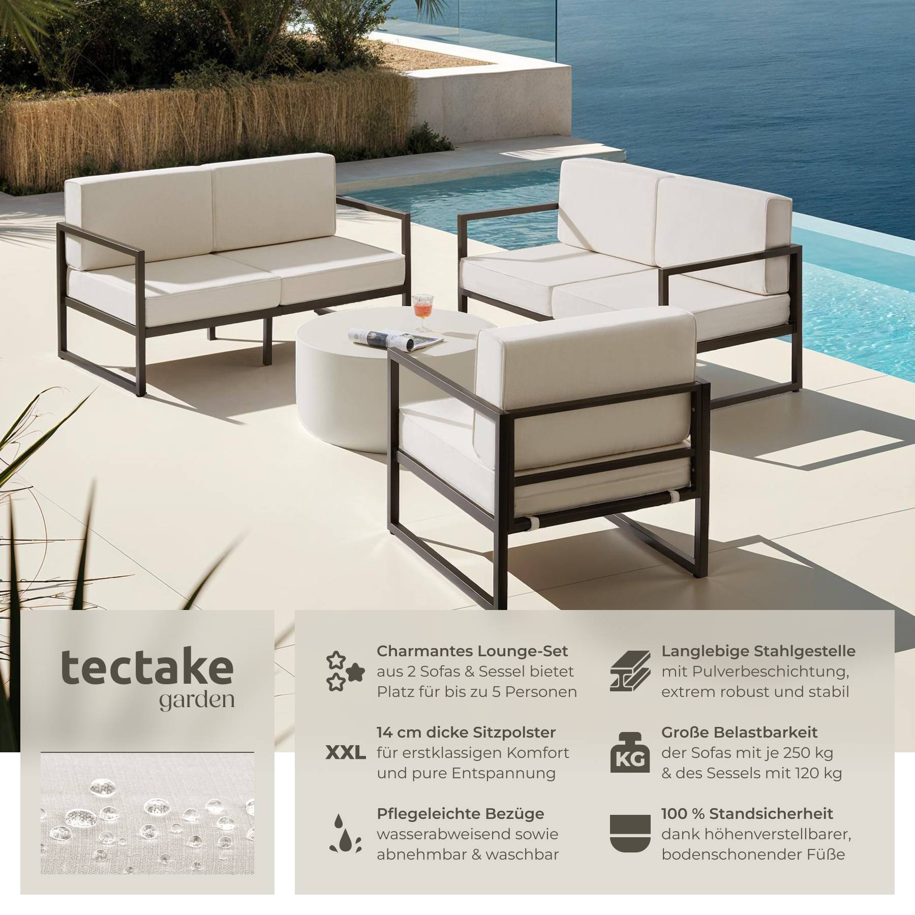 Garten-Loungeset Comosa