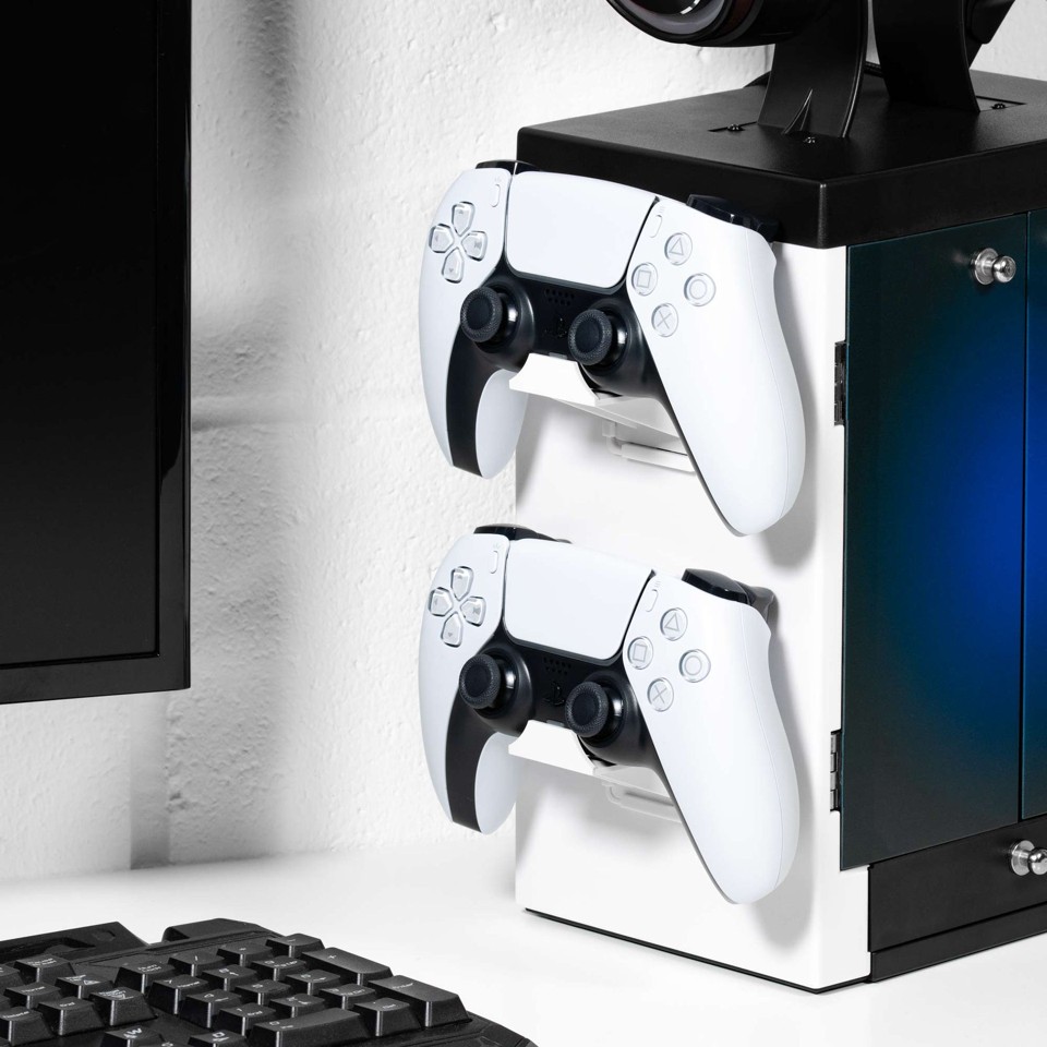 Numskull PS5 Inspired Blue and White Gaming Locker