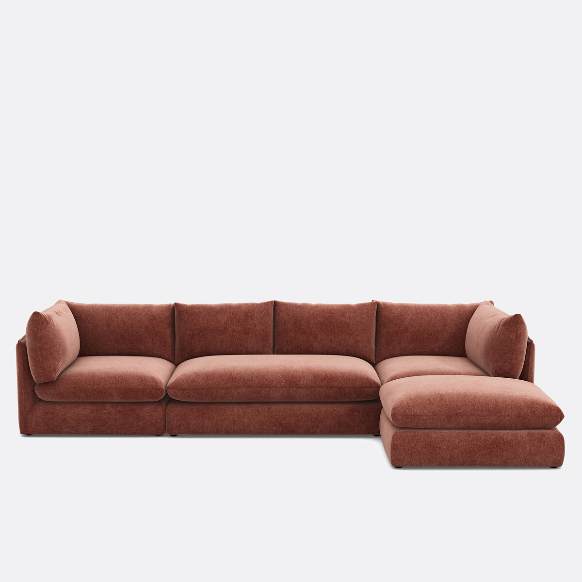 LA REDOUTE INTERIEURS<br>Sofá modular de 2 lugares. poliéster manchado, Malo