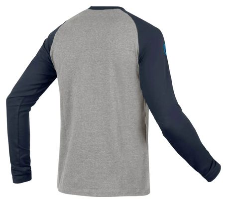 T-shirt Manches Longues Endura One Clan Raglan Bleu Encre