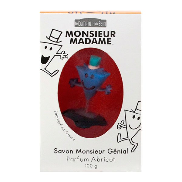 Savon Monsieur Madame 100g Monsieur Génial parfum abricot