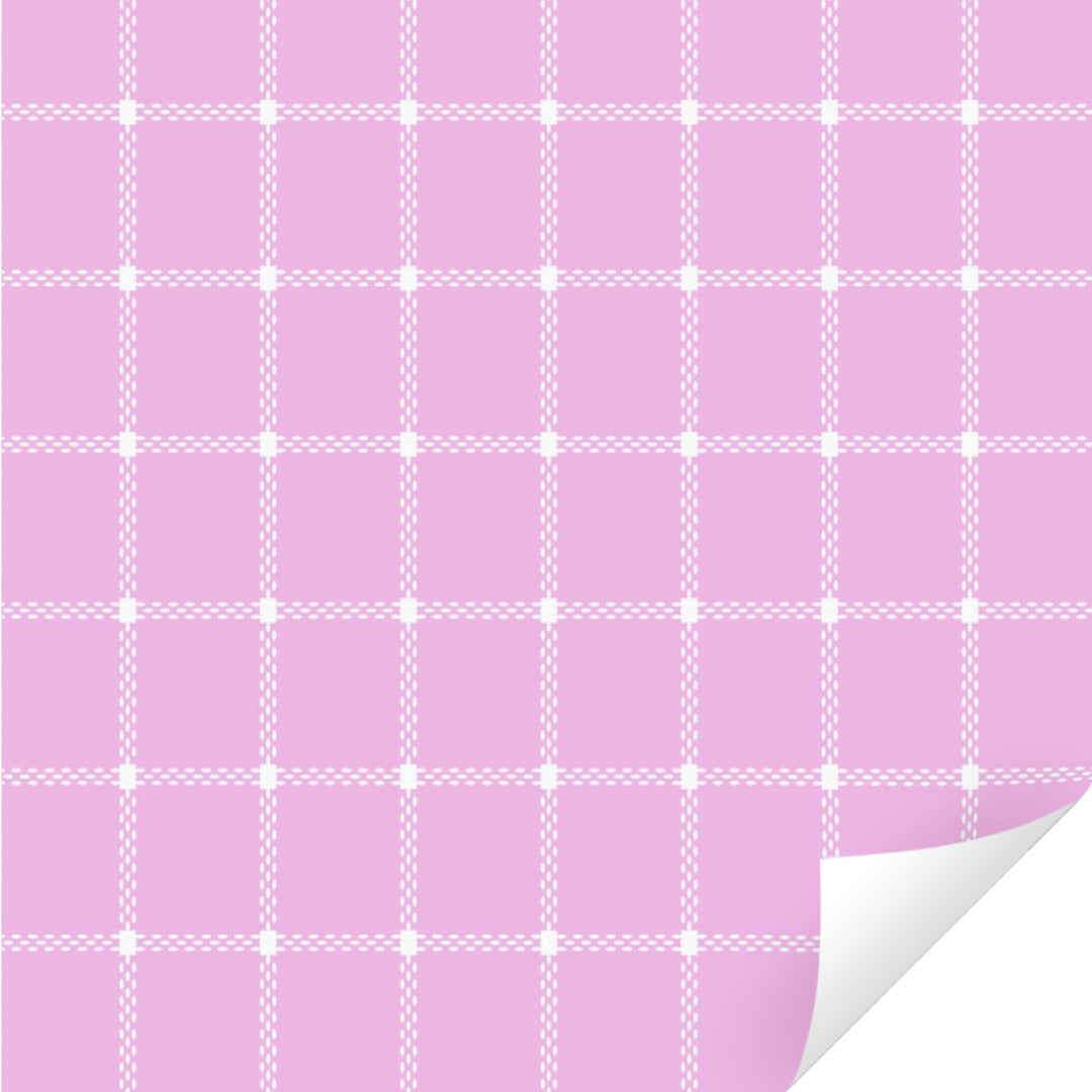 ole inpakpapier plaid - pink frosting - 3 m