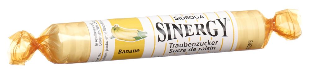 SINERGY Traubenzucker<br>40 g, Rolle, Banane