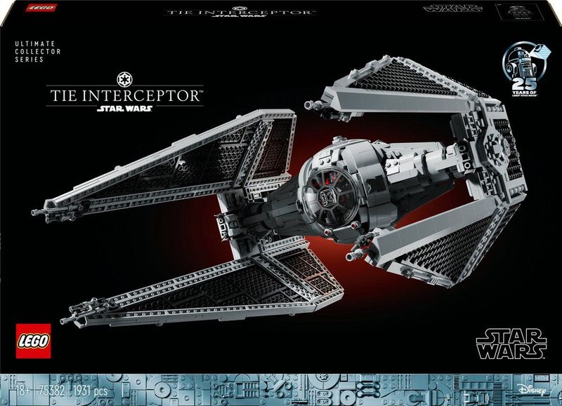 Lego - Star Wars 75382 - Bouwset - TIE Interceptor - 40 cm lang