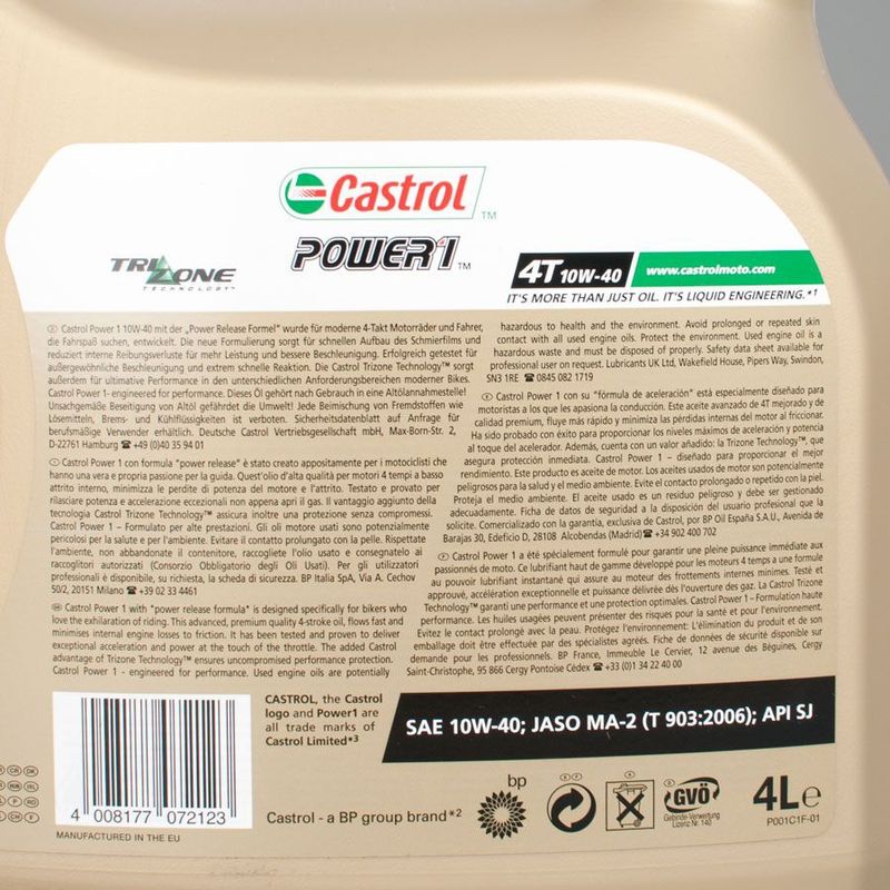 CASTROL - Power1 4T - Motorolie - 10W30 - 4L