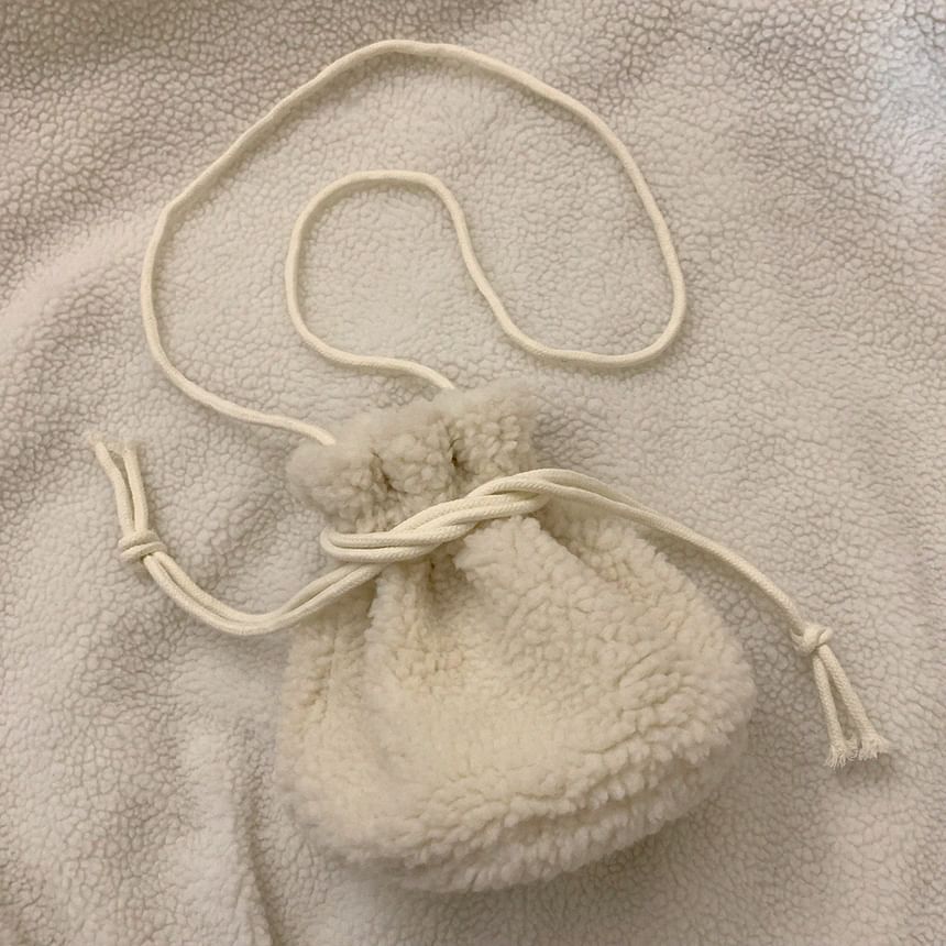 Glotto - Fuzzy Crossbodytas met trekkoord