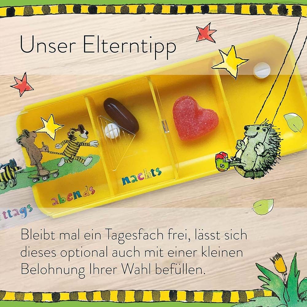 Kerpers® Pillendose 7 Tage mit je 4 Fächer „Basic“ Janosch