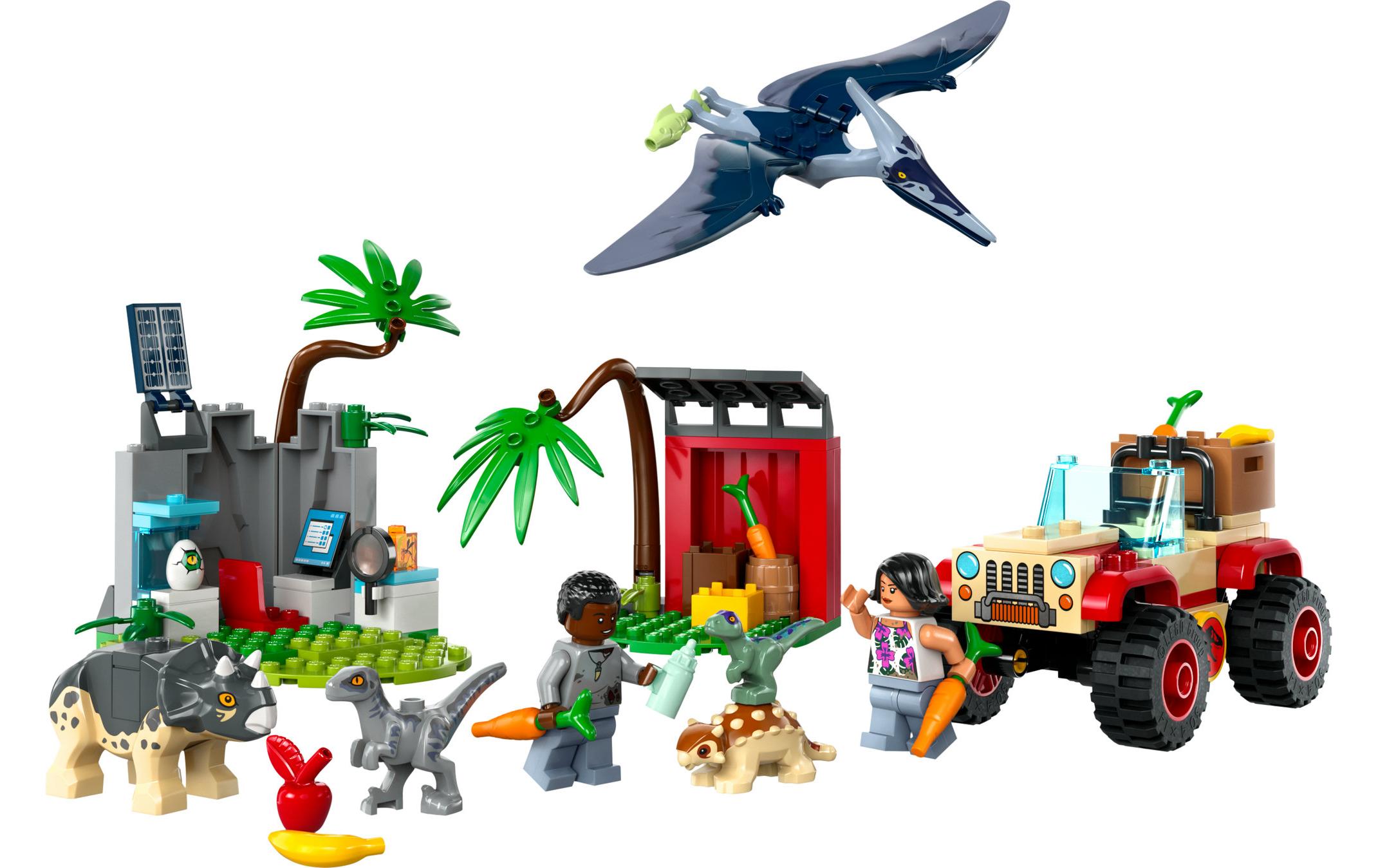 Jurassic World Rettungszentrum für Baby-Dinos 76963Dinosaurier-Spielset
