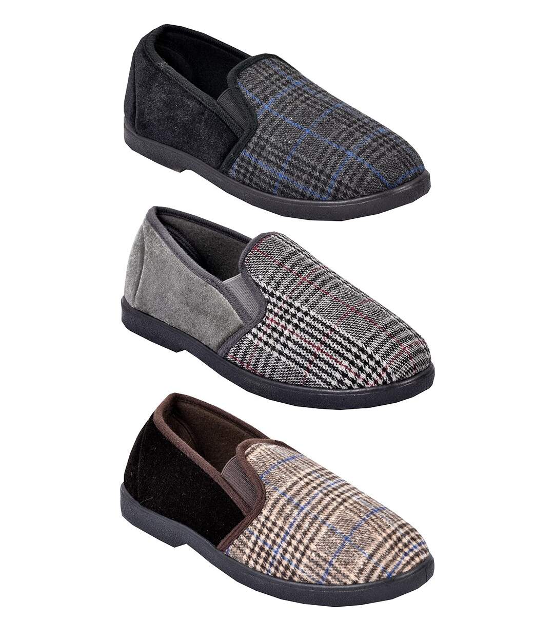 CHARENTAISE Homme Pantoufle PREMIUM H8XE01 GRIS