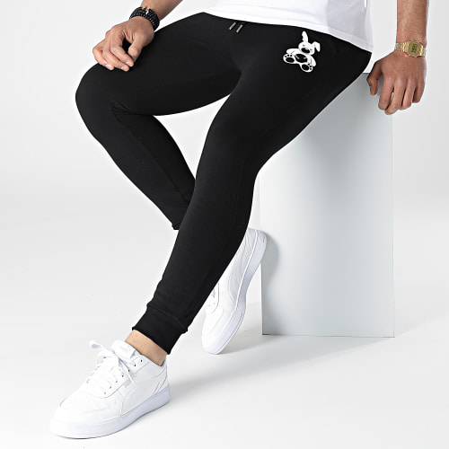 Pantalon Jogging Lapin Noir Blanc