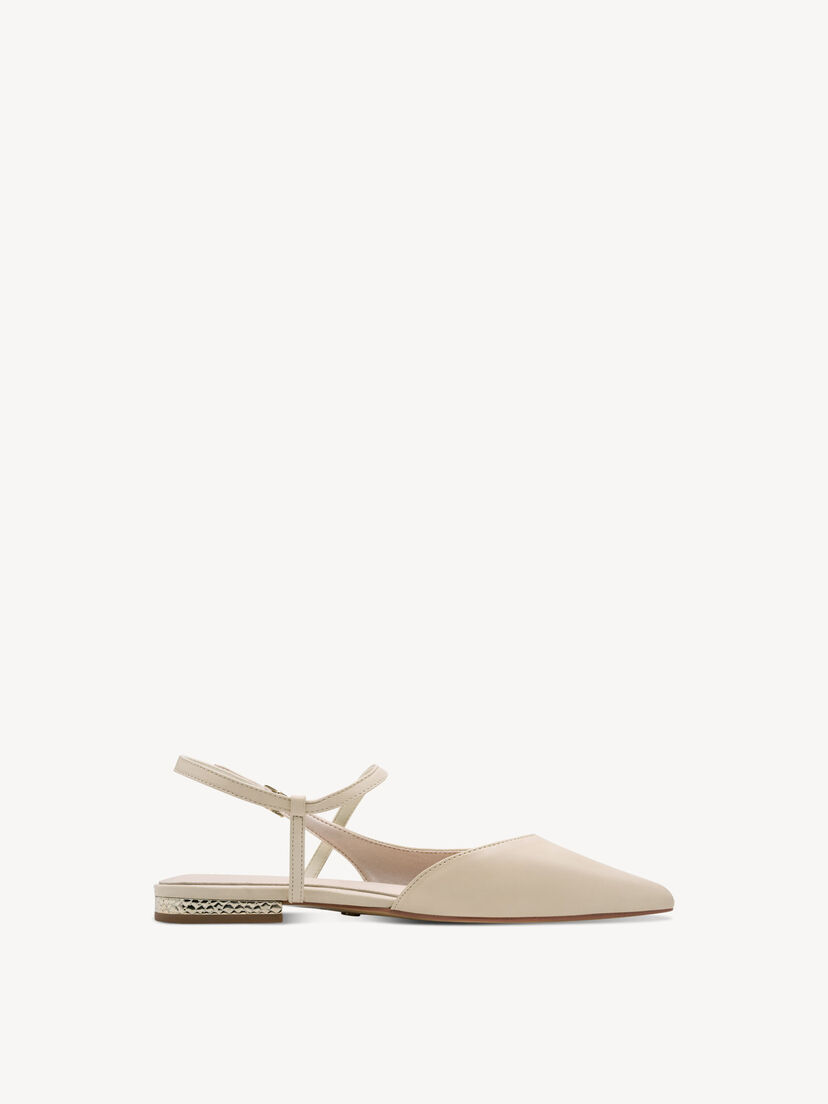 Leren Slingpumps - beige