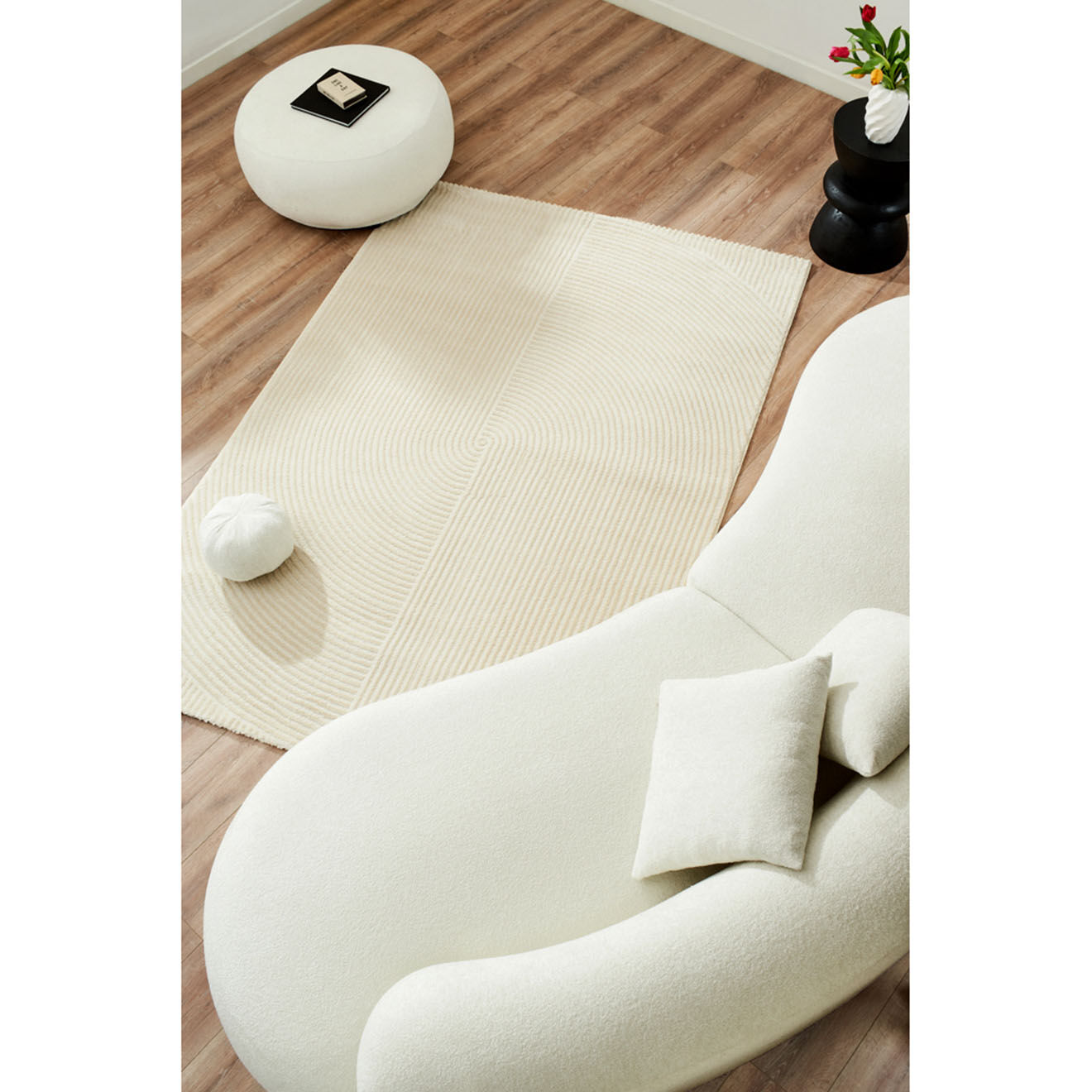 Nazar Rugs Tapis Bianca 159 crème - 120x160 cm
