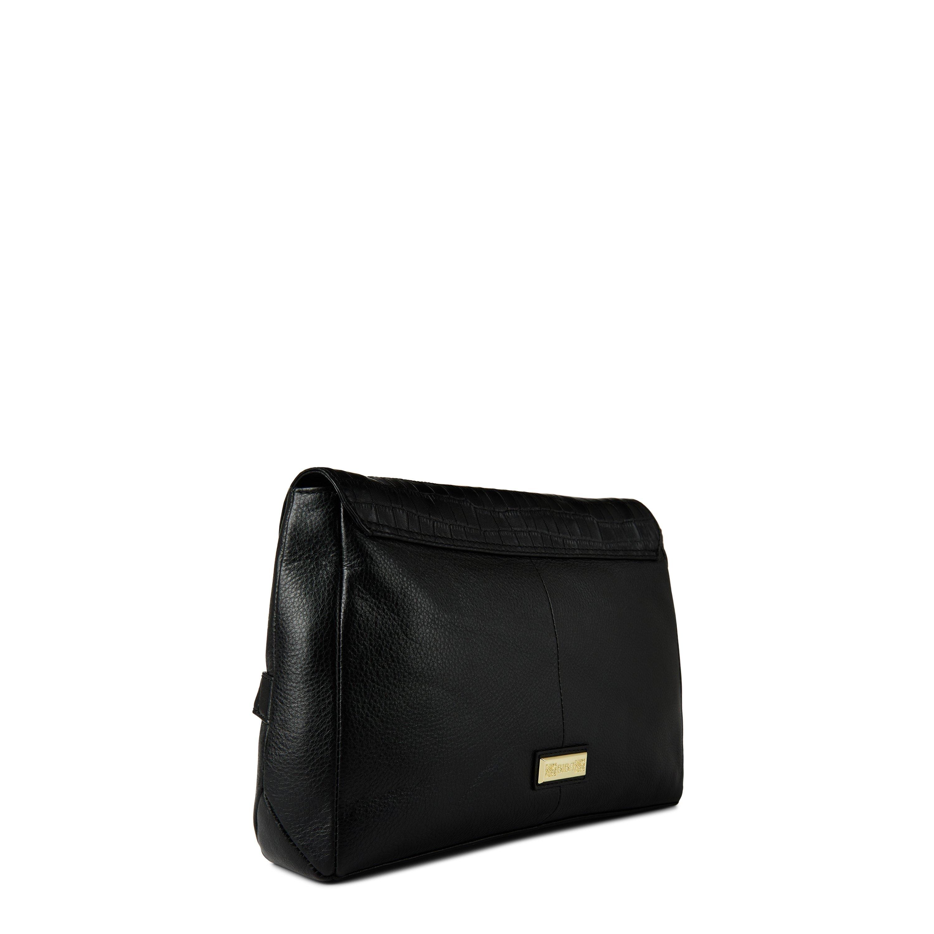 Biba Leather Chain Detail Clutch Bag