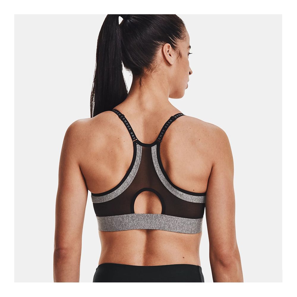 Under Armour INFINITY LOW HTR COVER - Brassière Femme gray