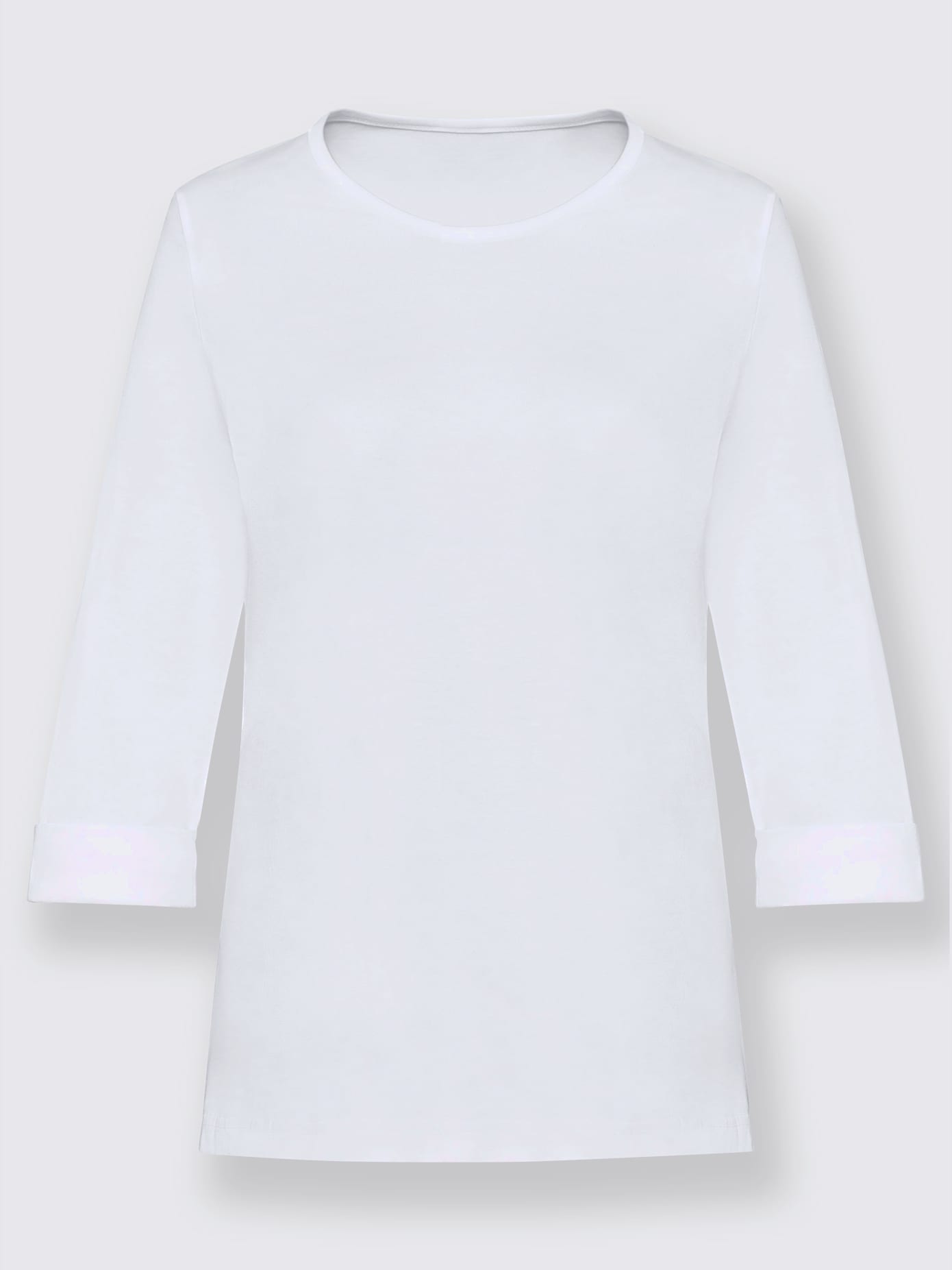 T-shirt femme confortable manches 3/4 à revers
