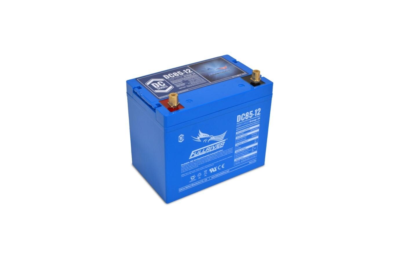 Batterie Deep Cycle 12 V 85Ah 12 V 85Ah<br>AGM Batterie 260 x 169 x 215 mm, 25.1 kg