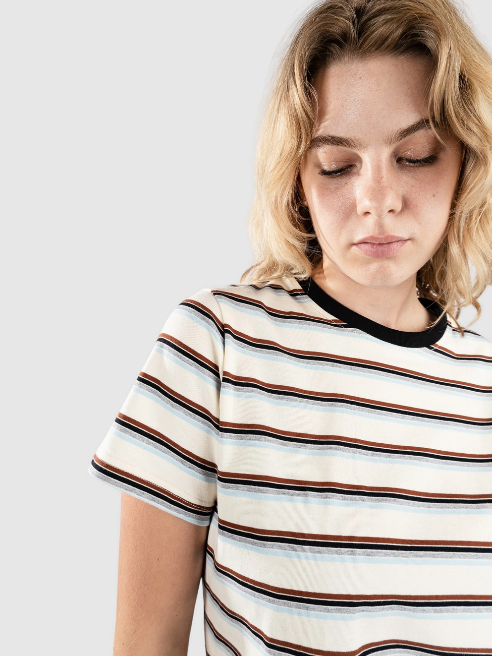 Blue Tomato Stripe T-Shirt beige stripe