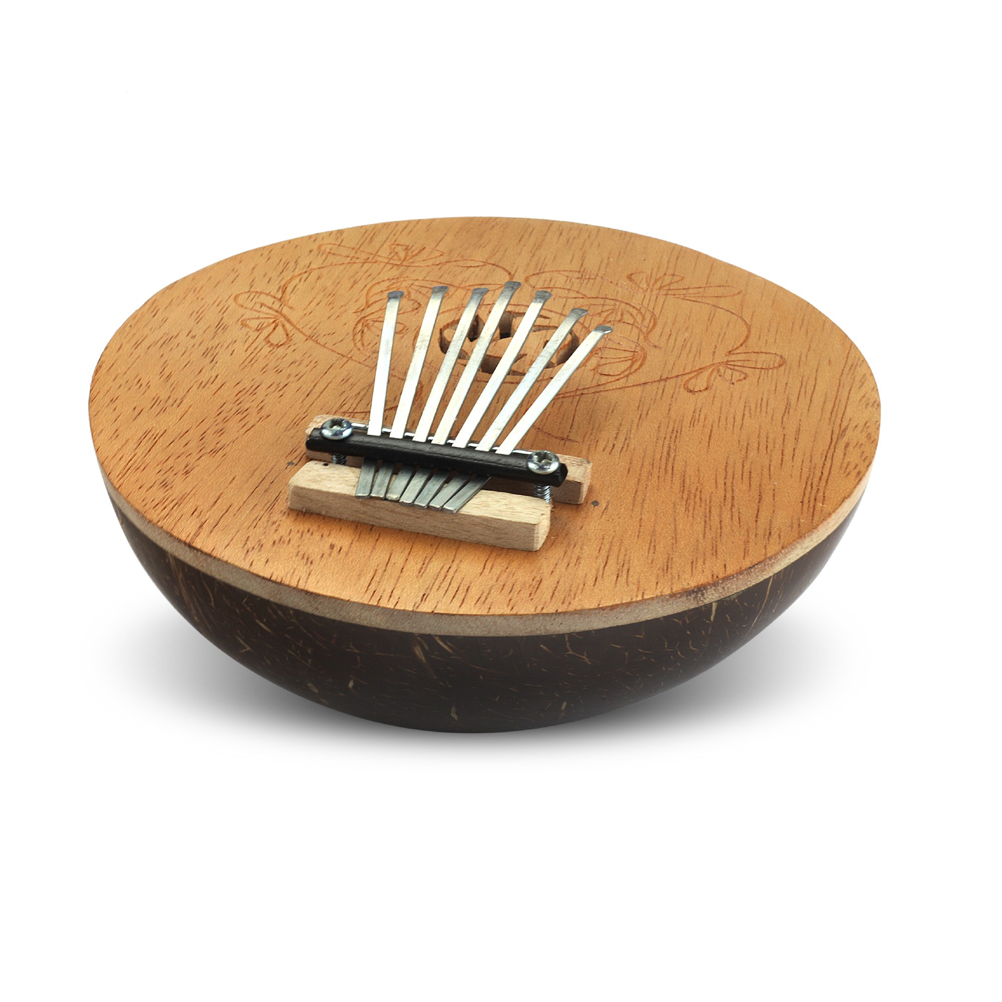 Kalimba aus Kokosnuss & Bambus, Ø 15 cm, H 6 cm günstig bestellen