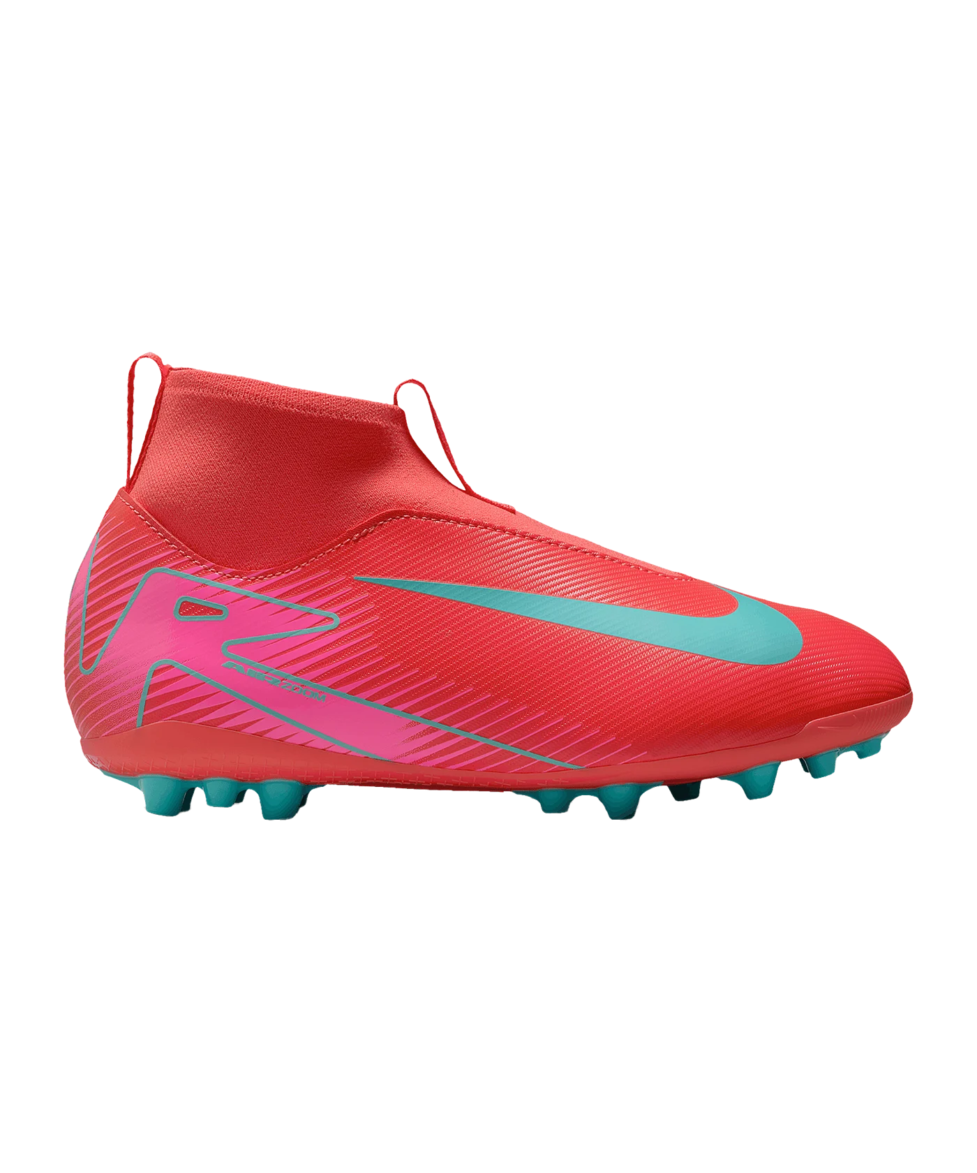 Nike Jr Air Zoom Mercurial Superfly X Academy AG Mad Energy Kids Rot F800