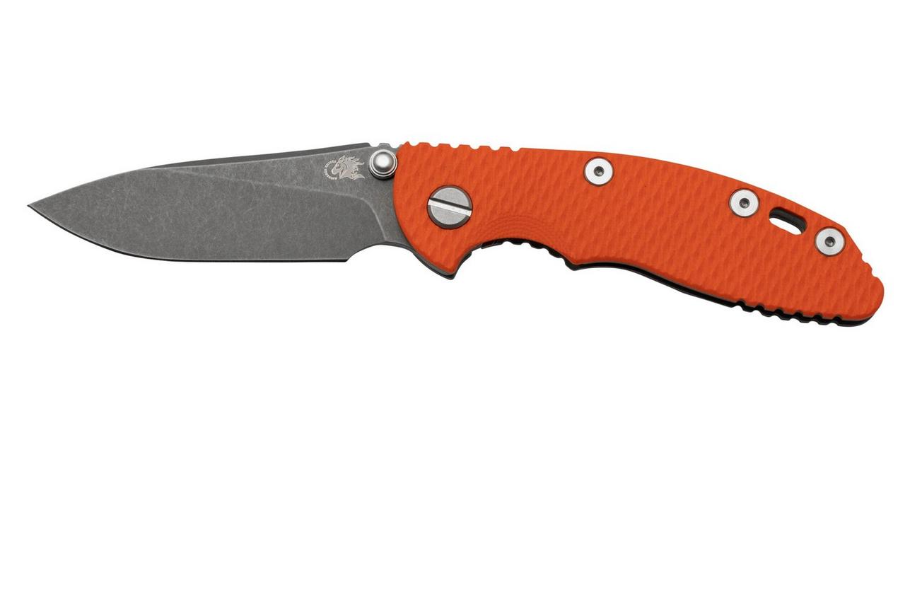 Rick Hinderer XM18 3.0” Slicer Non-Flipper CPM 20CV Orange G10 zakmes
