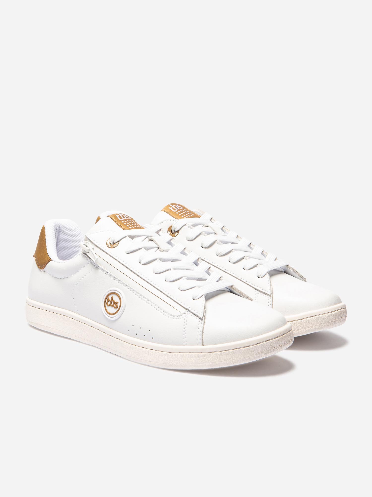 Baskets Homme Zippée Coloris Blanc