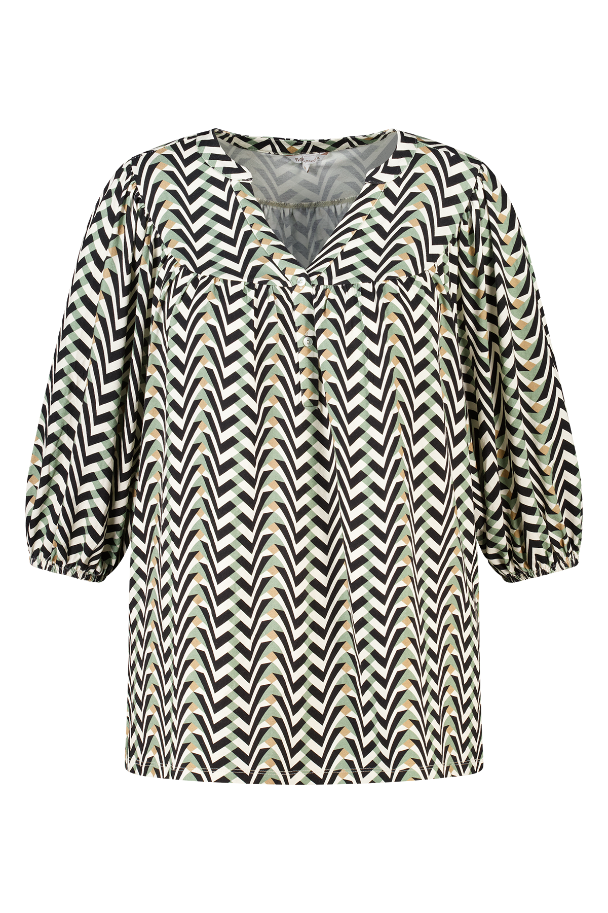 Jersey top met print Multi Mint