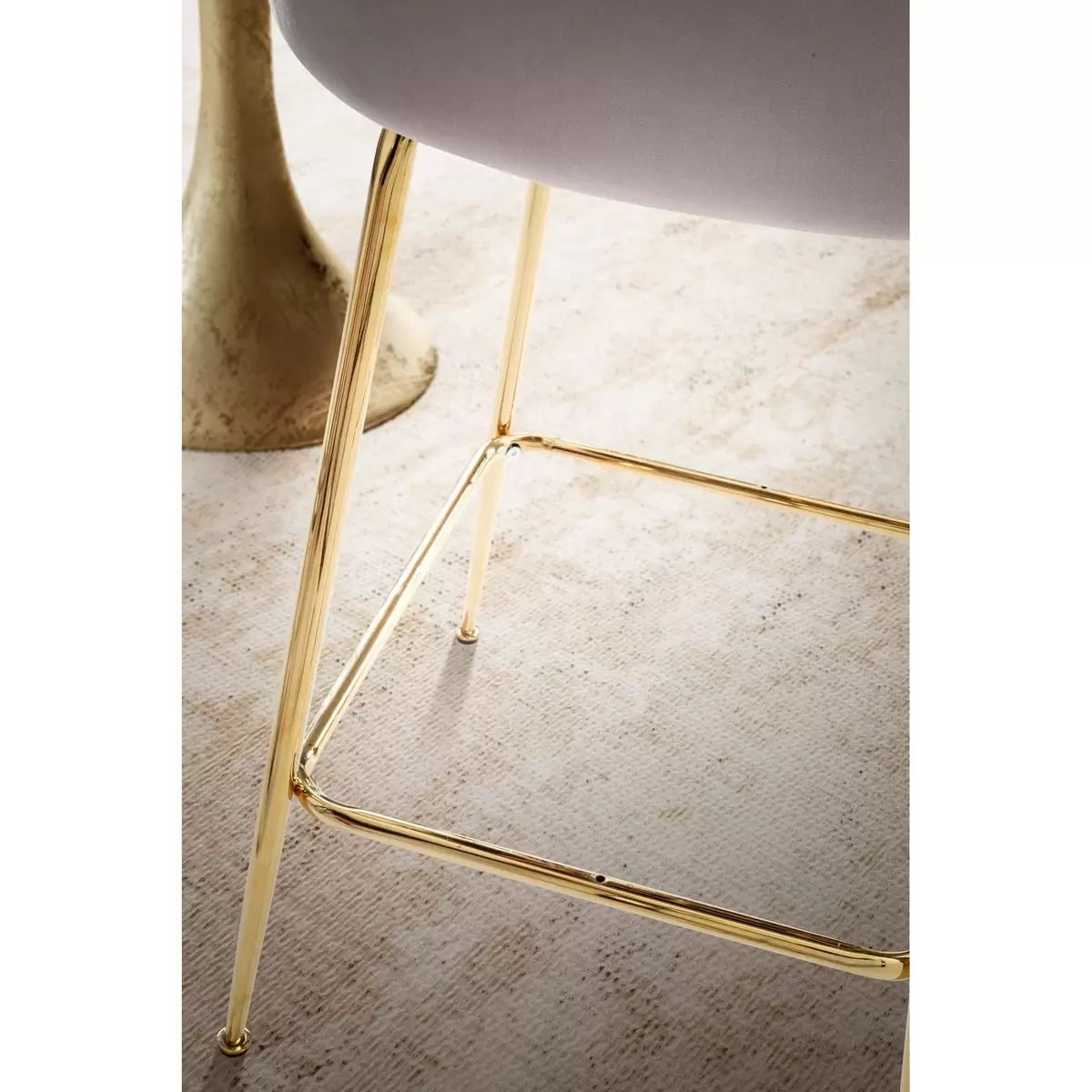Barhocker 2er-Set Ardisa beige,gold