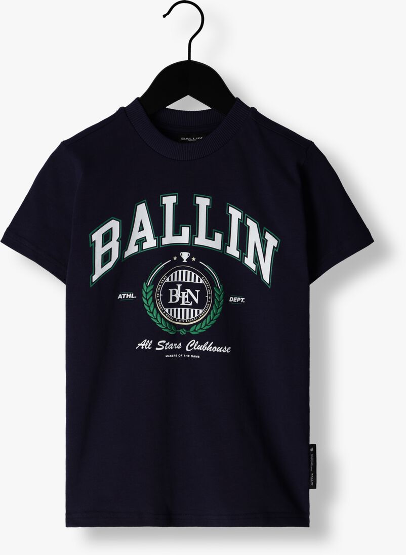 BALLIN donkerblauwe ballin t-shirt 23017115