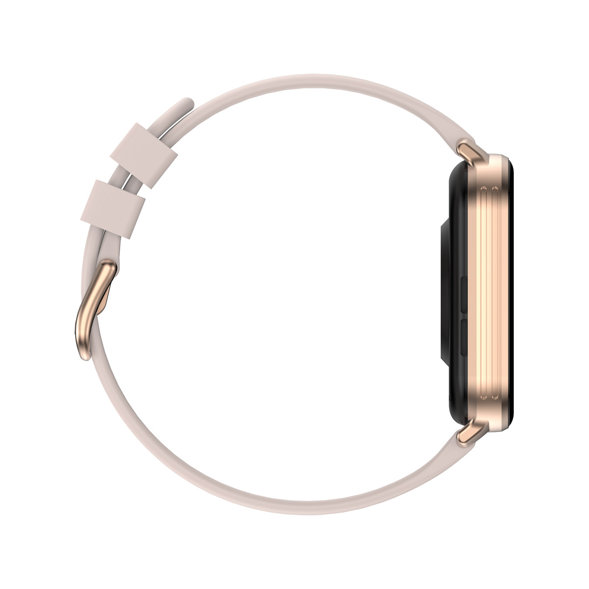 Montre SMARTY 2.0 team mixte connecté métal doré rose bracelet silicone rose