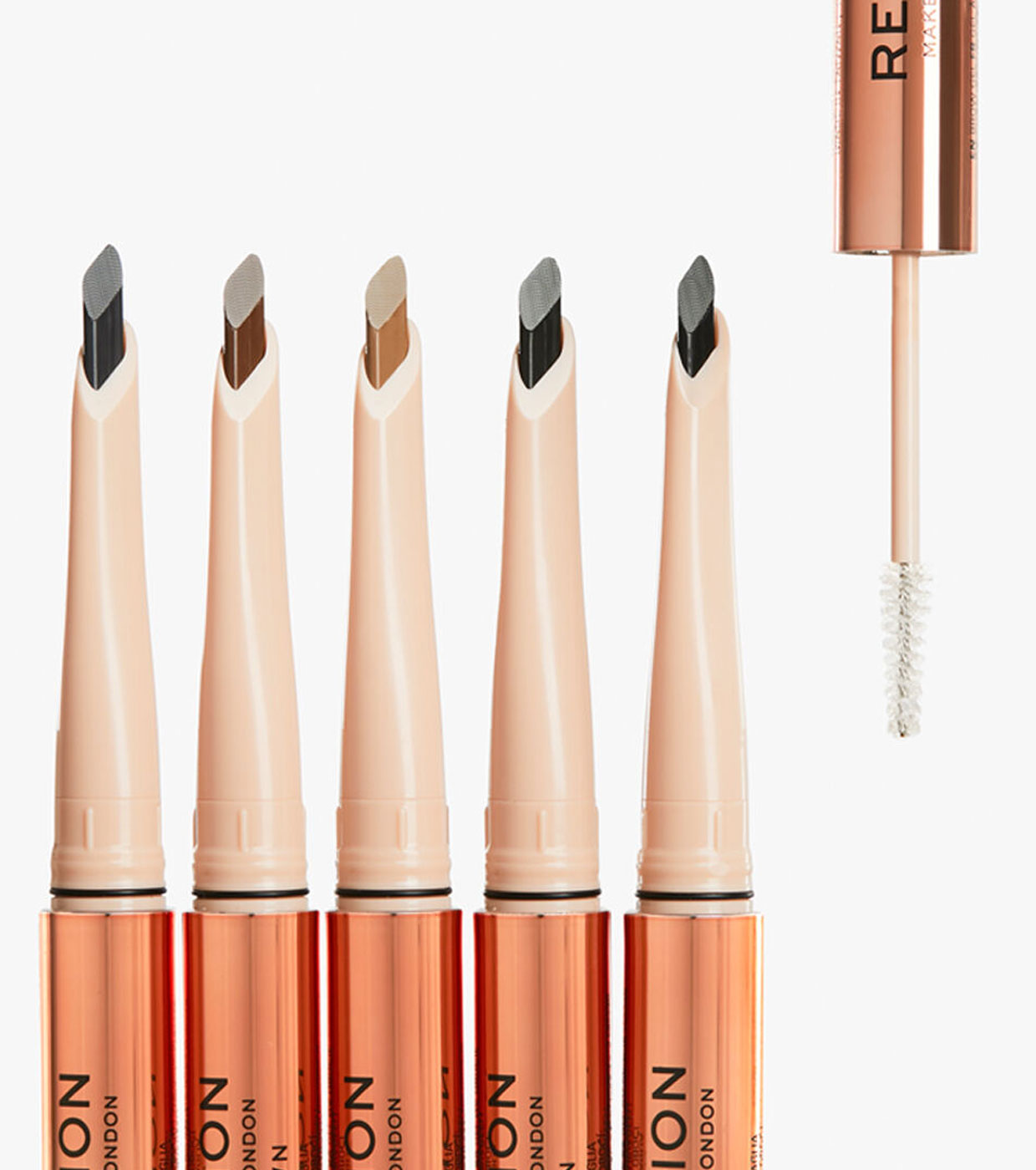 Revolution - Lápis de sobrancelha Fluffy Brow Filter Duo - Dark Brown