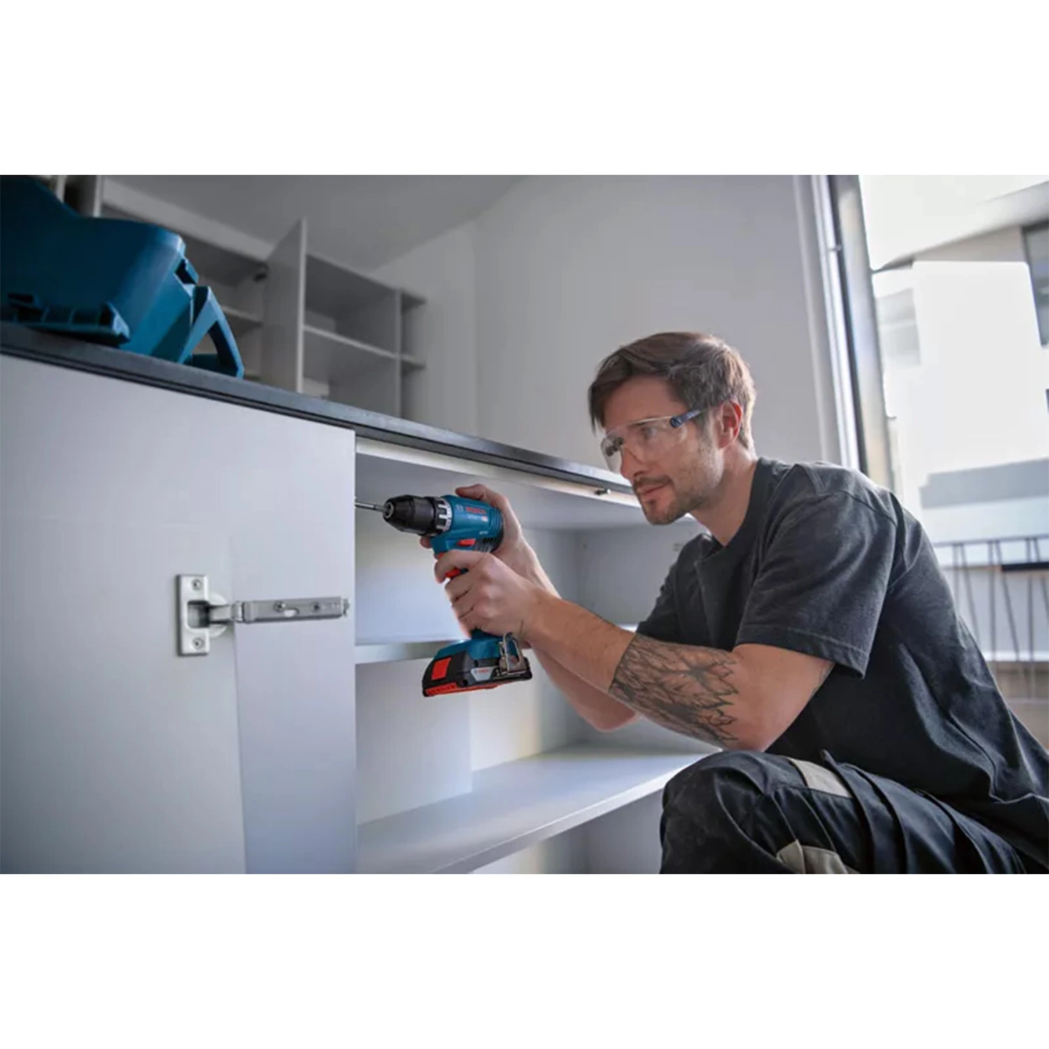 Bosch GSR 18V-45 18V Li-ion Accu schroefboor body in L-Boxx - 45 Nm