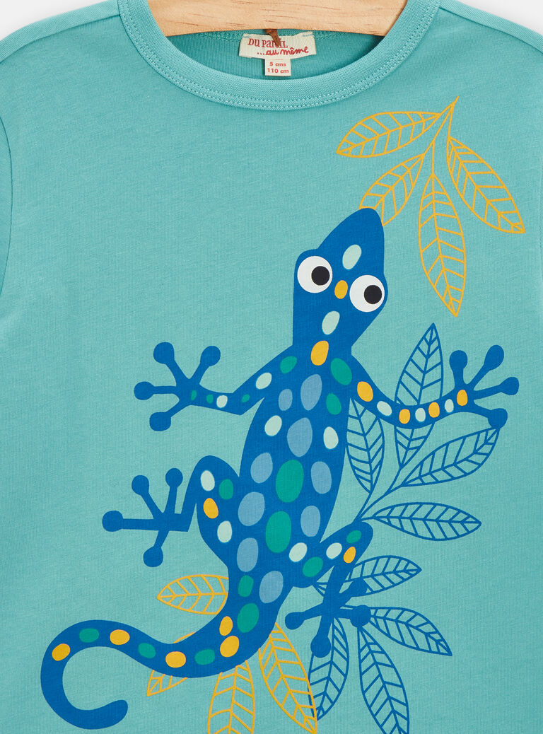 Ensemble animation lézard bleu pour garçon