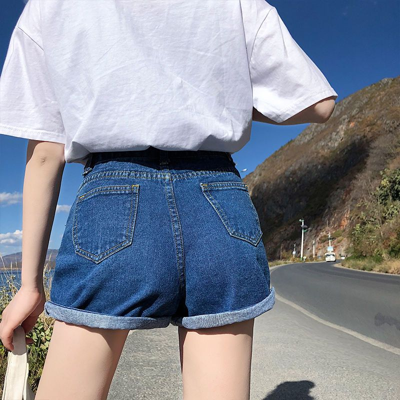 Happo - Oprolbare denim shorts