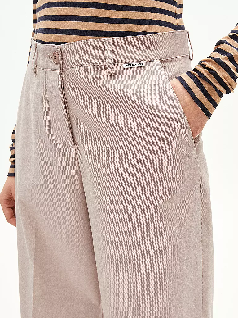 ARMEDANGELS Hose Wide Leg LEANDRAA HANDAAS camel