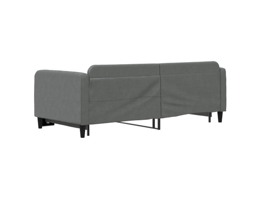 VIDAXL - Lit de jour avec lit gigogne gris foncé 90x200 cm tissu