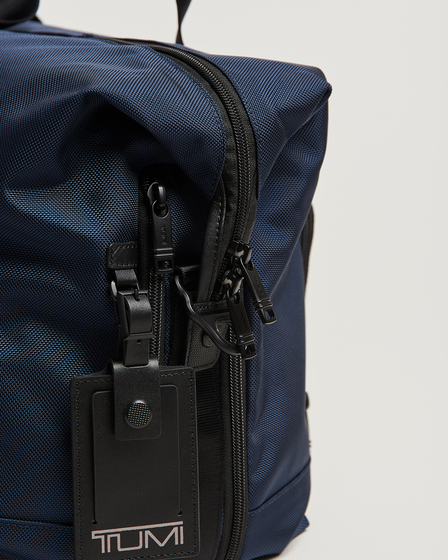 TUMI Alpha 3 Double Expansion Travel Satchel Navy