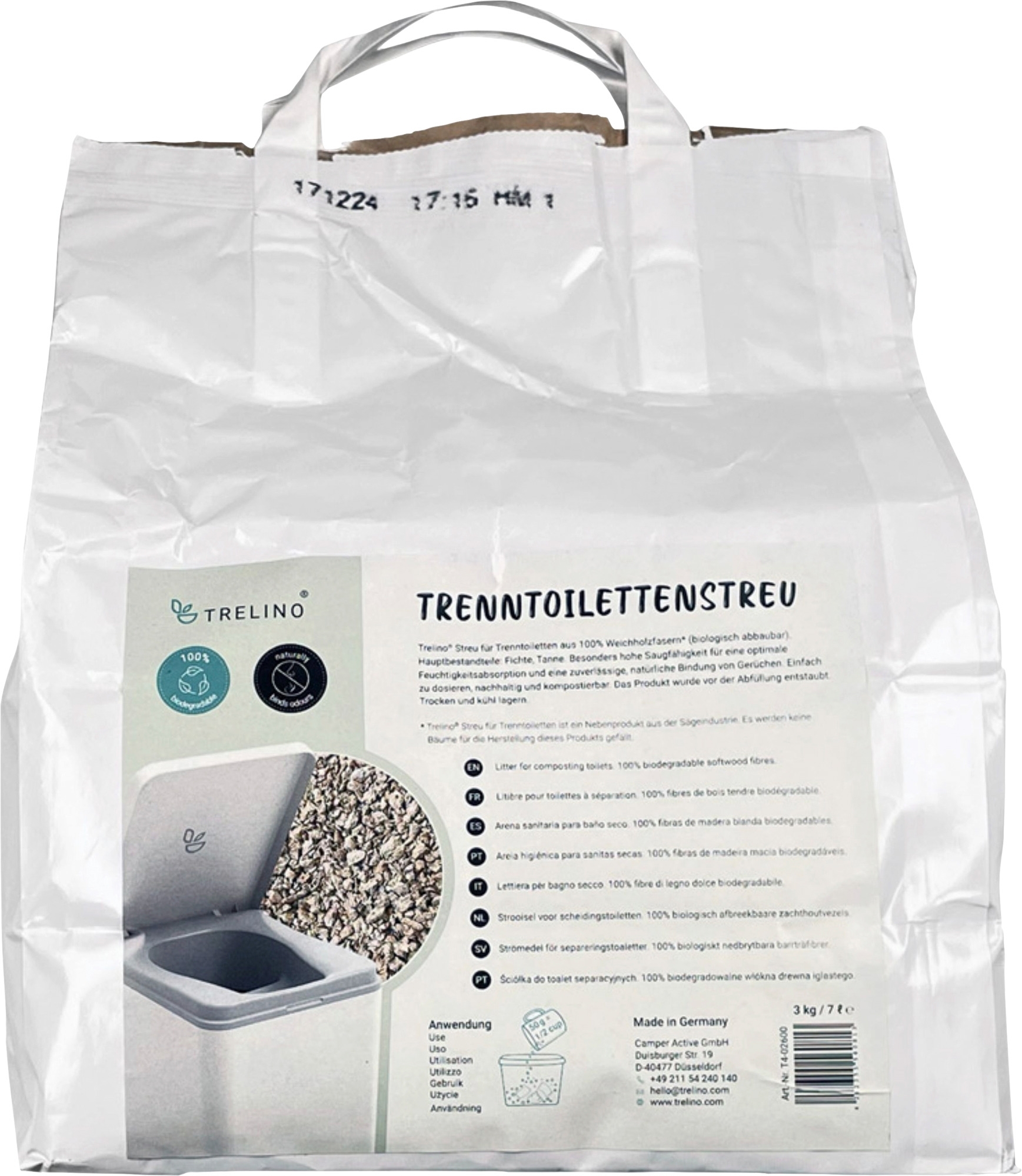 Trelino Trenntoilettenstreu 7 Liter