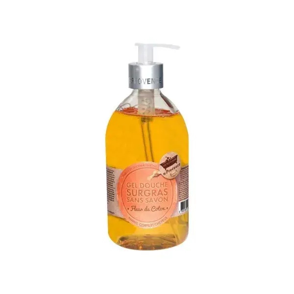 Les Petits Bains de Provence Gel de Banho Extra Rico Sem Sabão Flor de Algodão 500ml